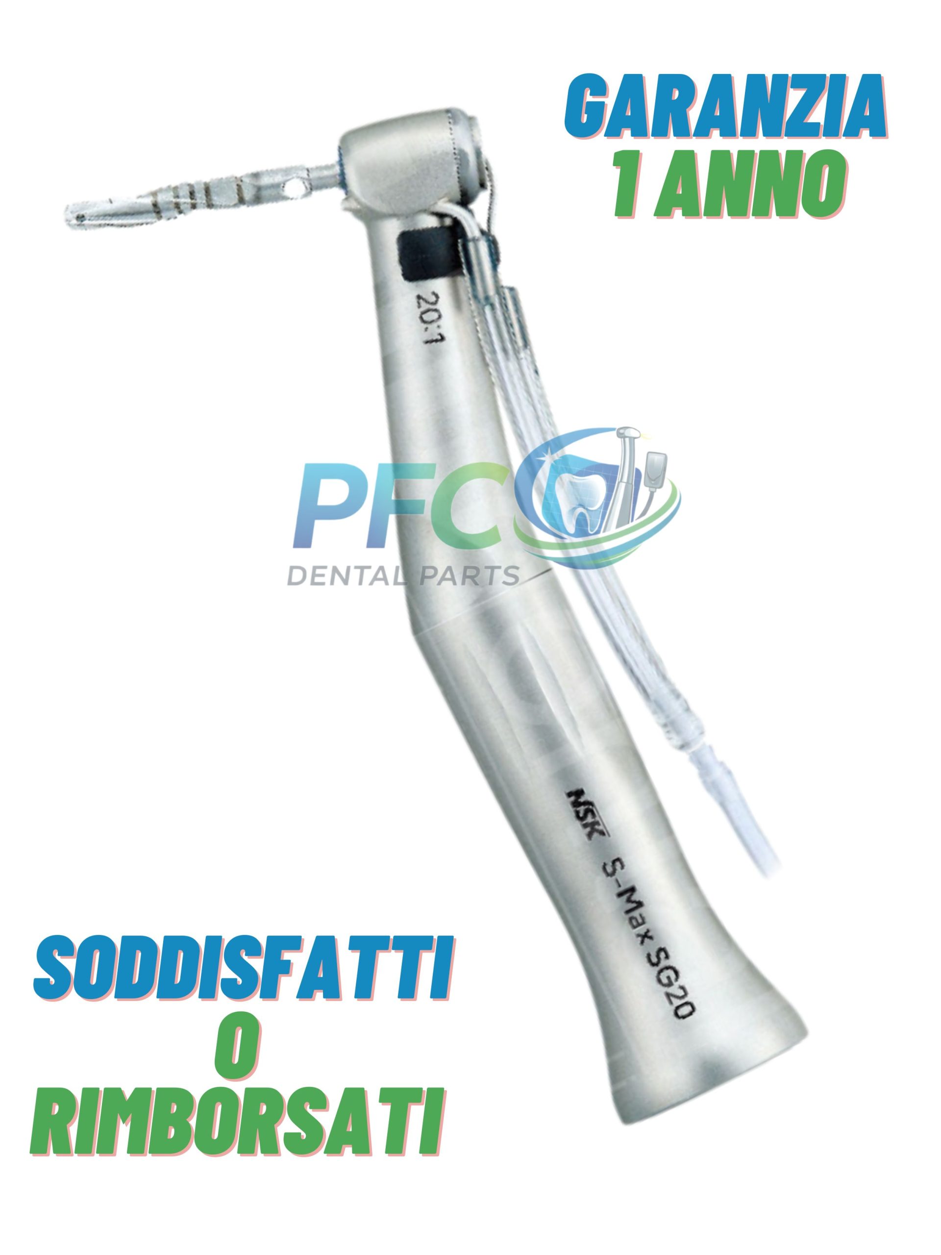 Contrangolo dentale per implantologia 20:1 con Attacco NSK SG20