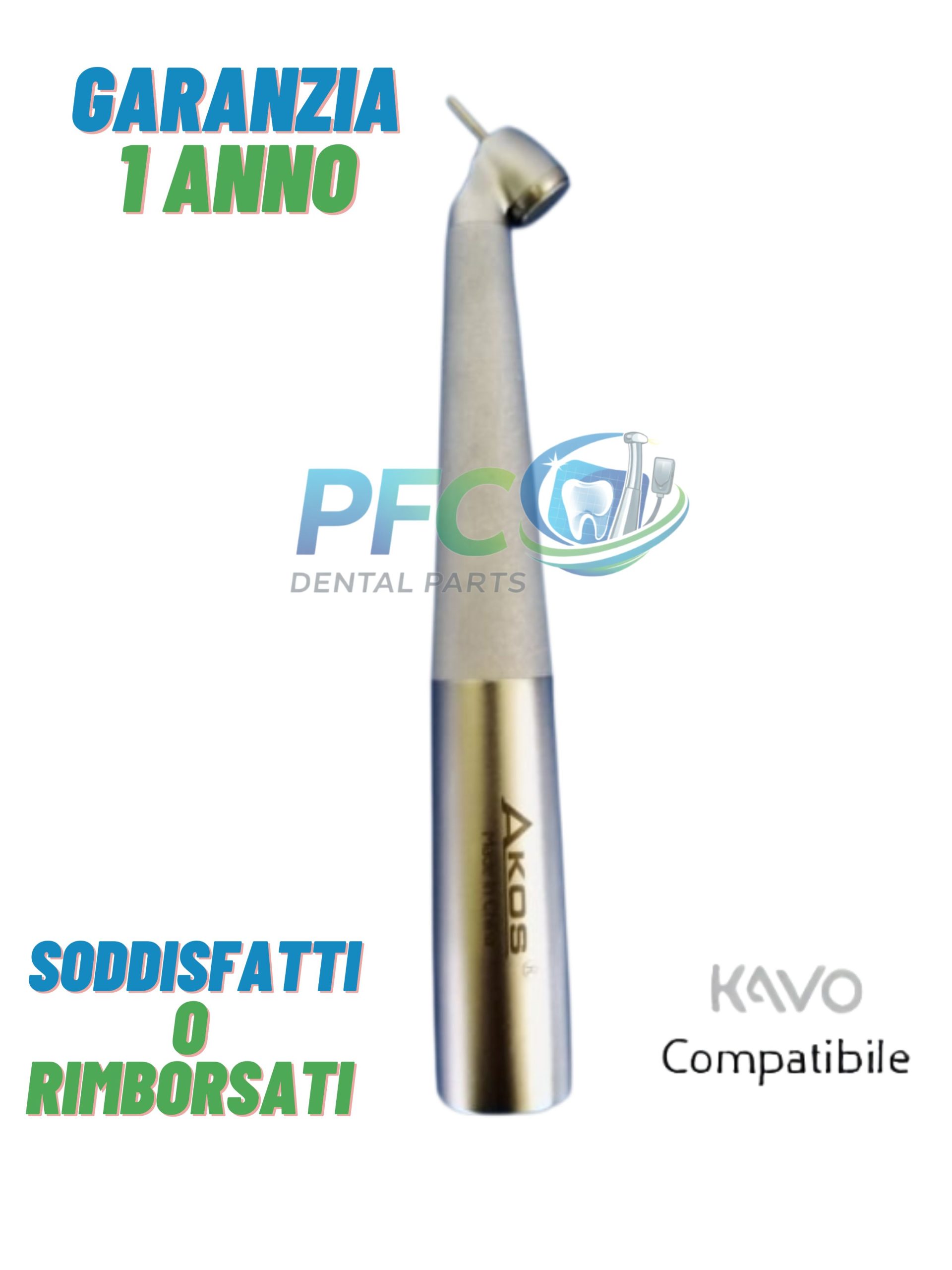 TURBINA DENTALE 45° con FIBRA OTTICA AKOS attacco KAVO*