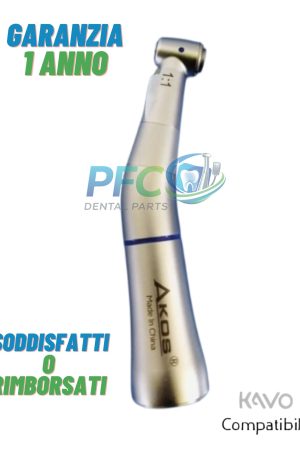 Contrangolo Dentale 1:1 Fibra ottica LED AKOS attacco KAVO*