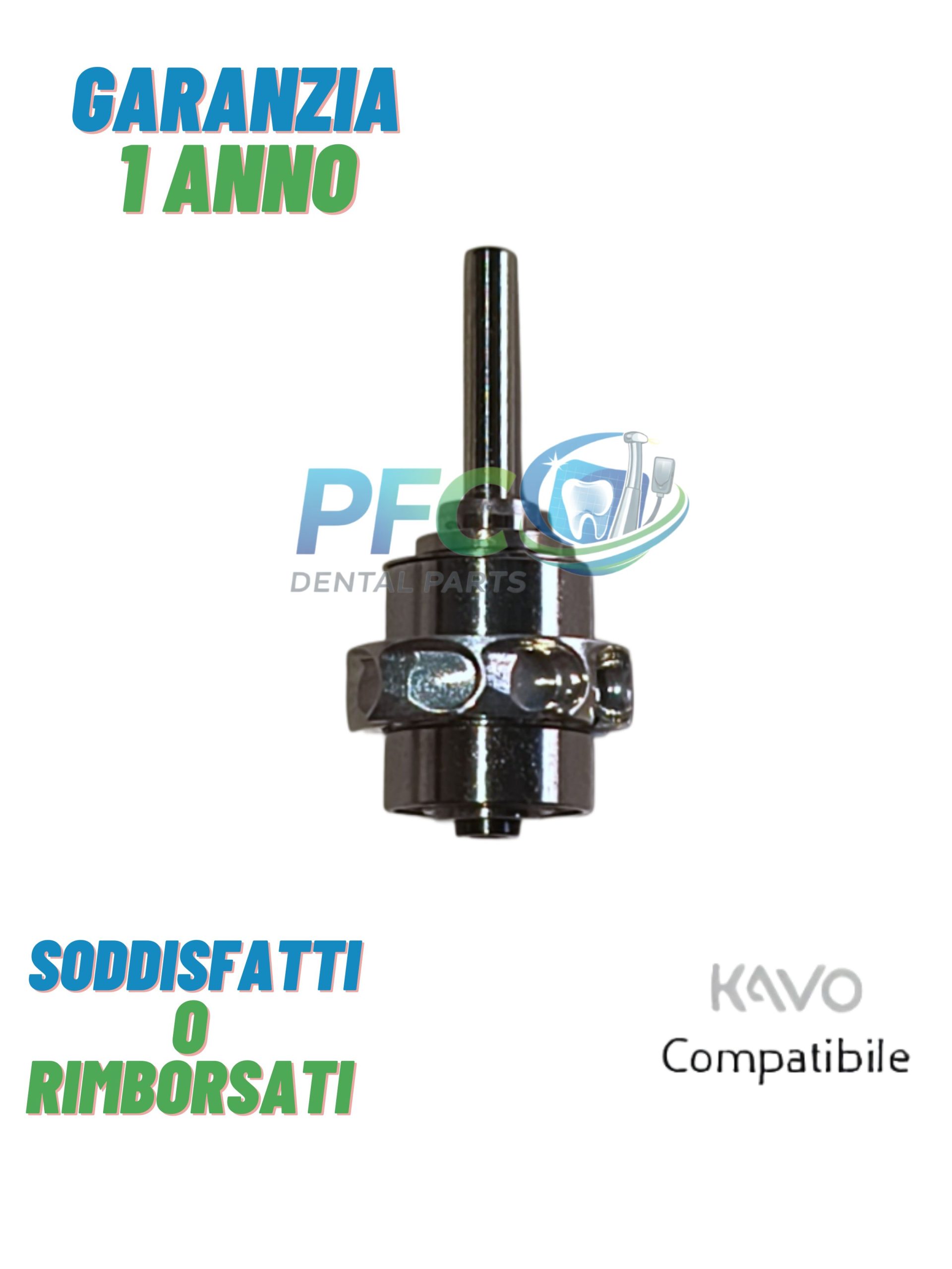 ROTORE per TURBINA DENTALE STANDARD 4 Punti Spray con FIBRA OTTICA AKOS