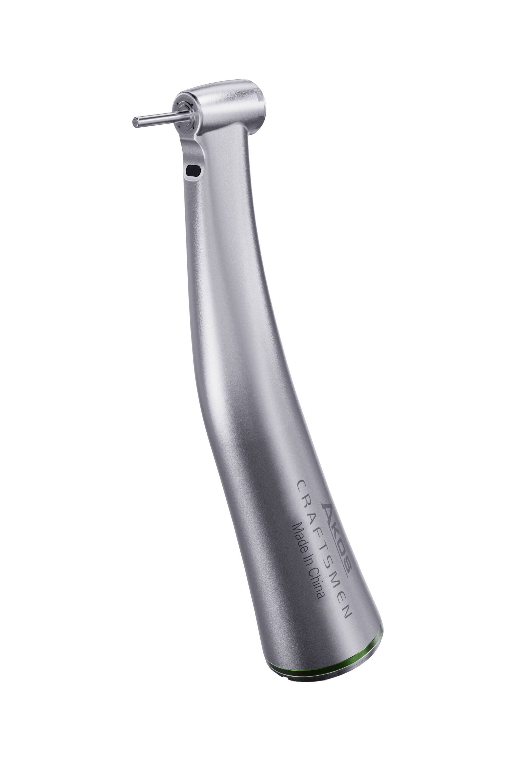 Contrangolo endodontico AKOS 16:1 con testina Mini e fibra ottica – Green Ring Series