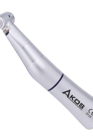 Contrangolo dentale AKOS 1:1 tipo KAVO con fibra ottica – Blue Ring Series